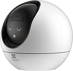 [CS-C6] EZVIZ Camara modelo C6, 2K, 256GB SD, (1920 x 1080p), 4mm, detector de movimiento, IR 10mts, charla bidireccional, WIFI 2,4/5 GHZ, compatible con Alexa Google Home